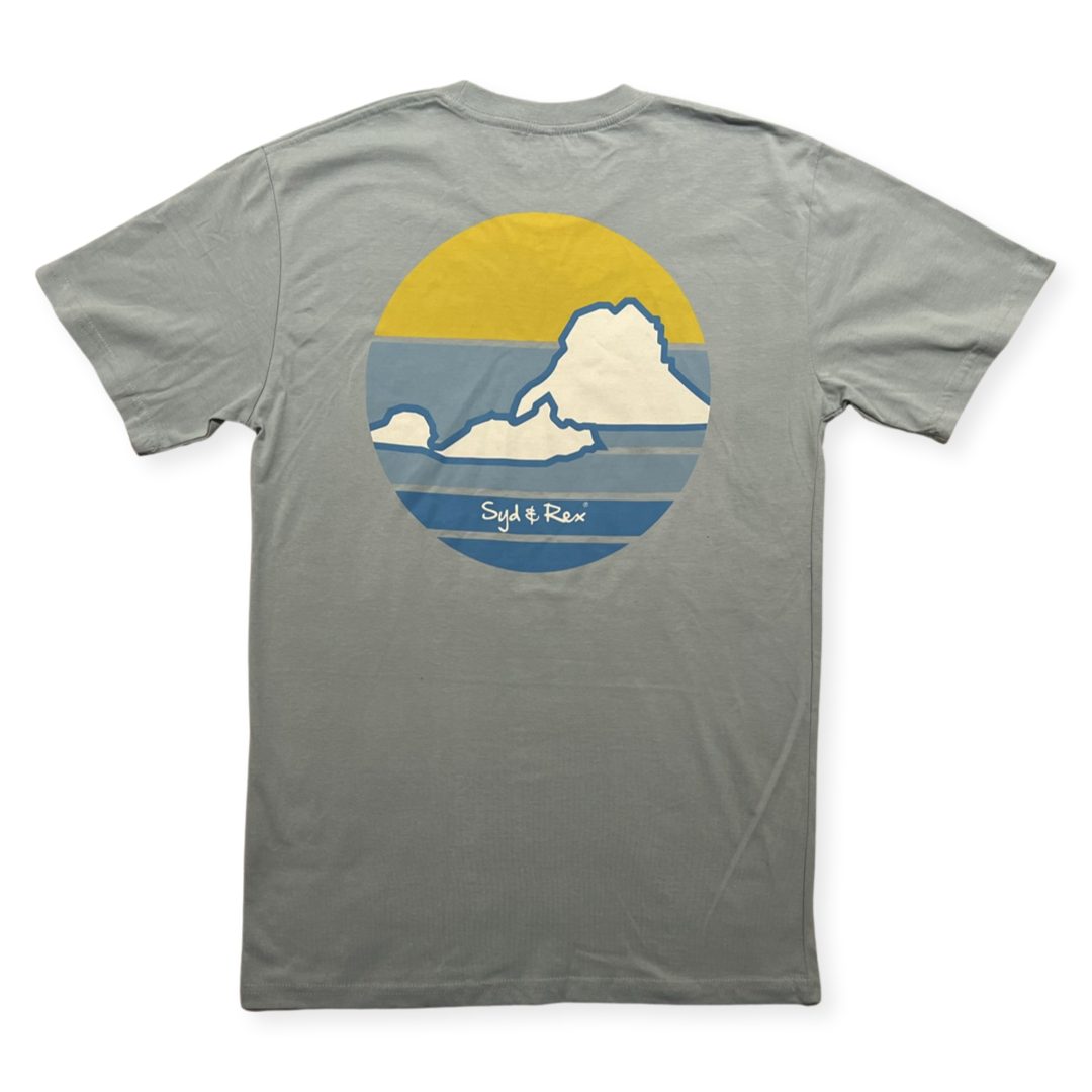 Vedra T-Shirt S/S (Mens) : Sky - Front View | Syd & Rex