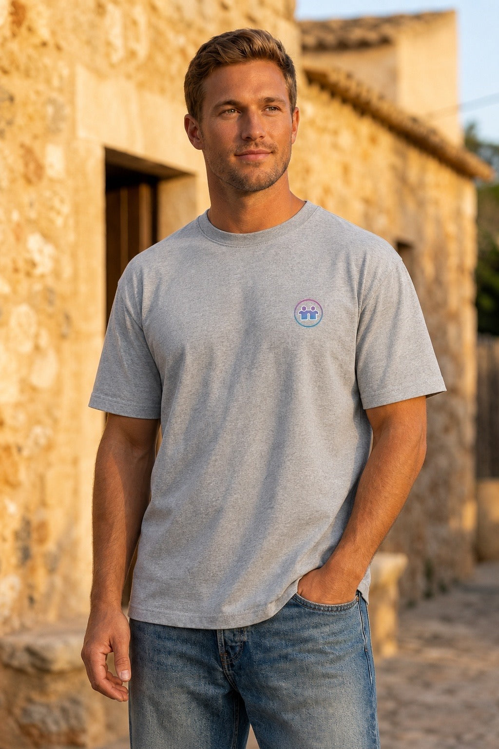 "Box" T-Shirt (S/S) - Grey