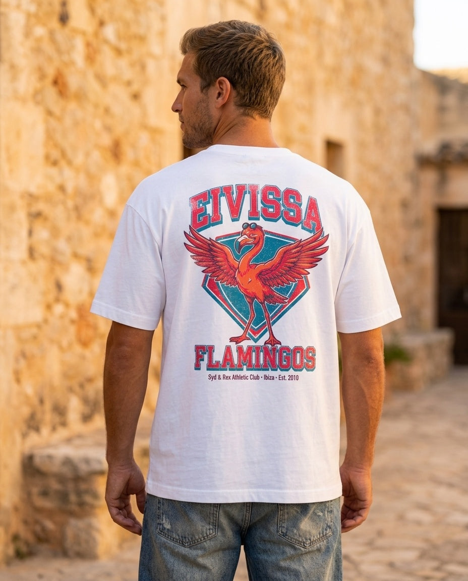 "Flamingos" T-Shirt (S/S) - Front View | Syd & Rex