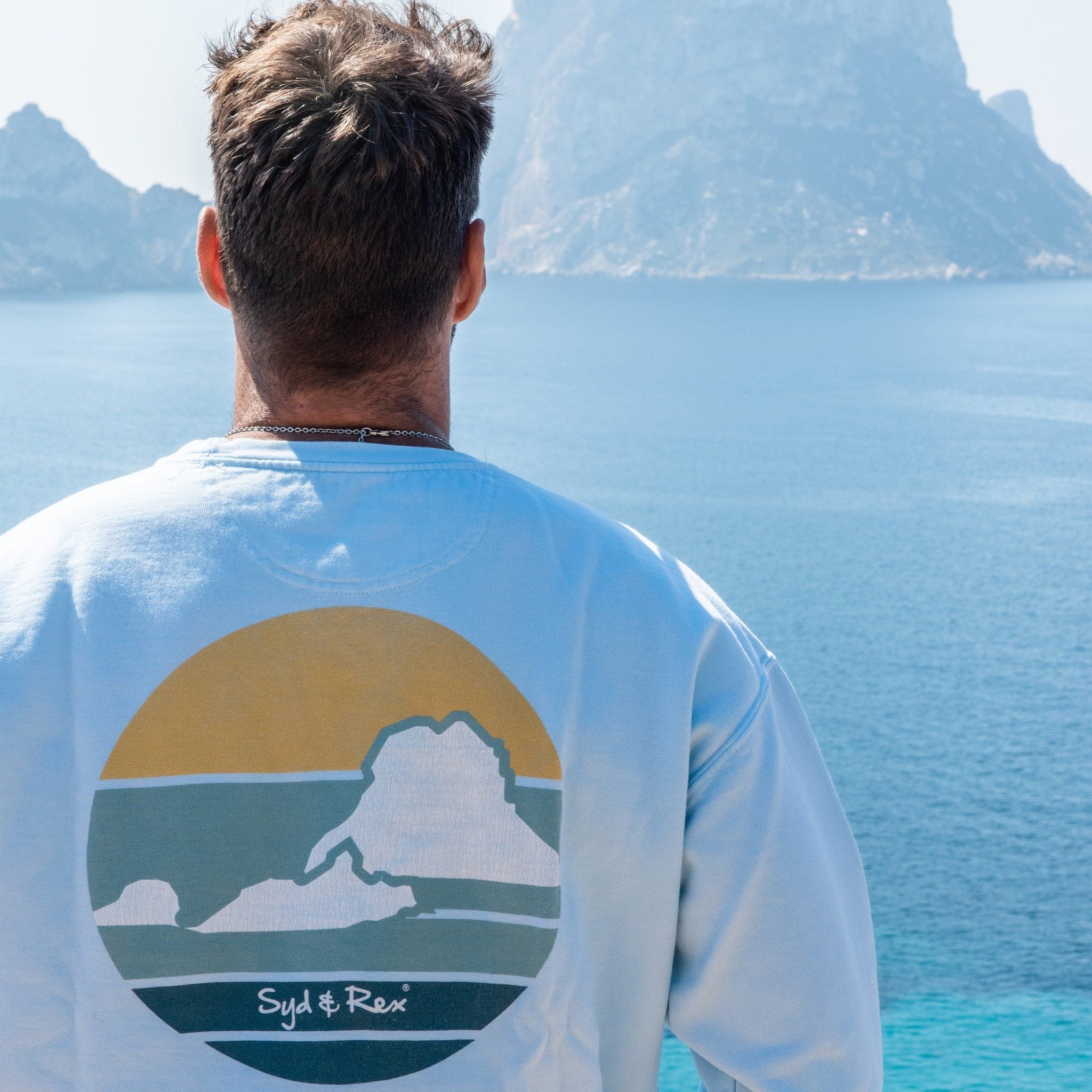 Syd & Rex Vedra crew sweat top — Ibiza-inspired premium menswear