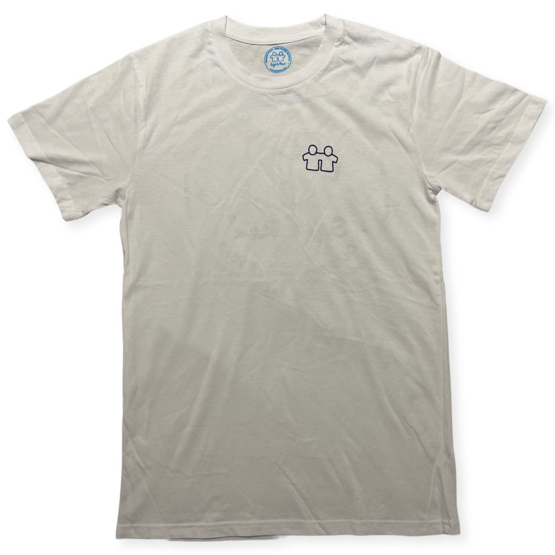 Watermark T-Shirt S/S (Mens) : White - Detail View | Syd & Rex
