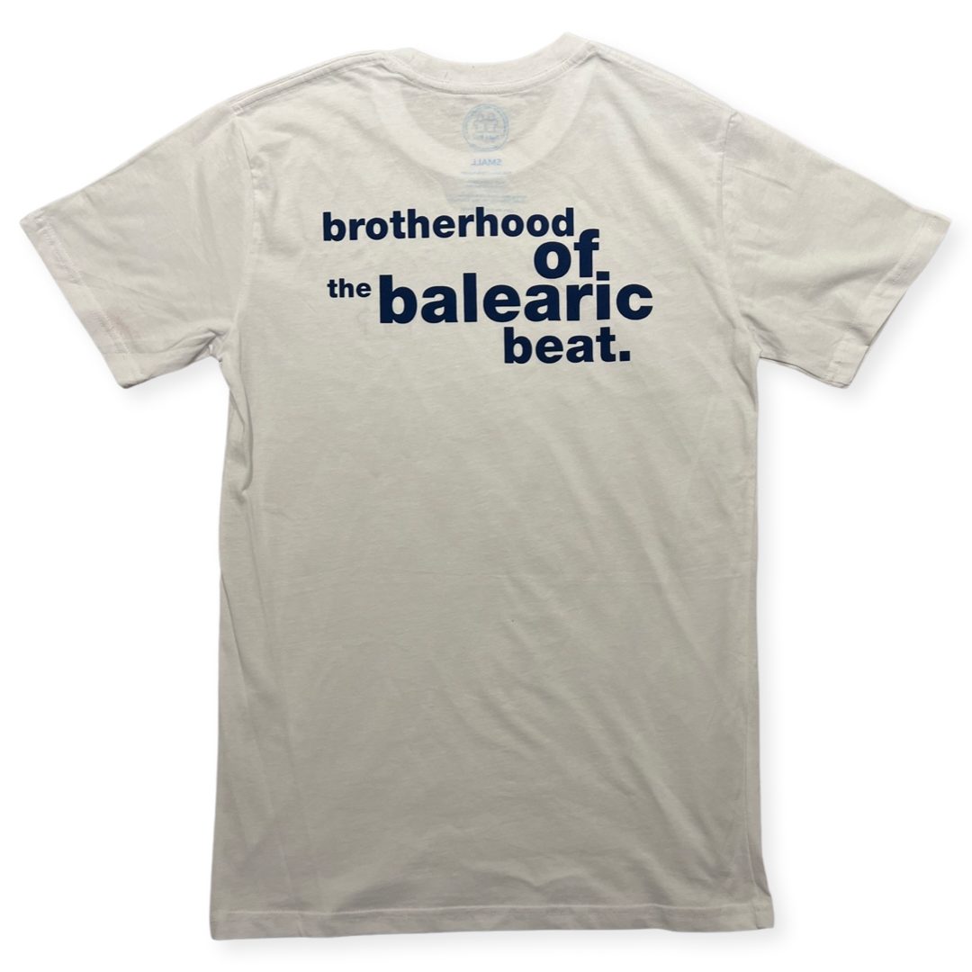 Statement T-Shirt S/S (Mens) : White/Blue - Front View | Syd & Rex