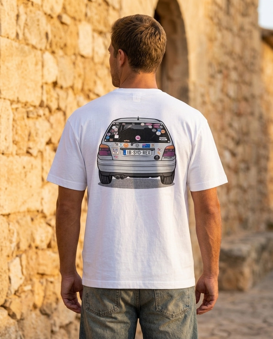 "Stickers" T-Shirt (S/S) - Front View | Syd & Rex