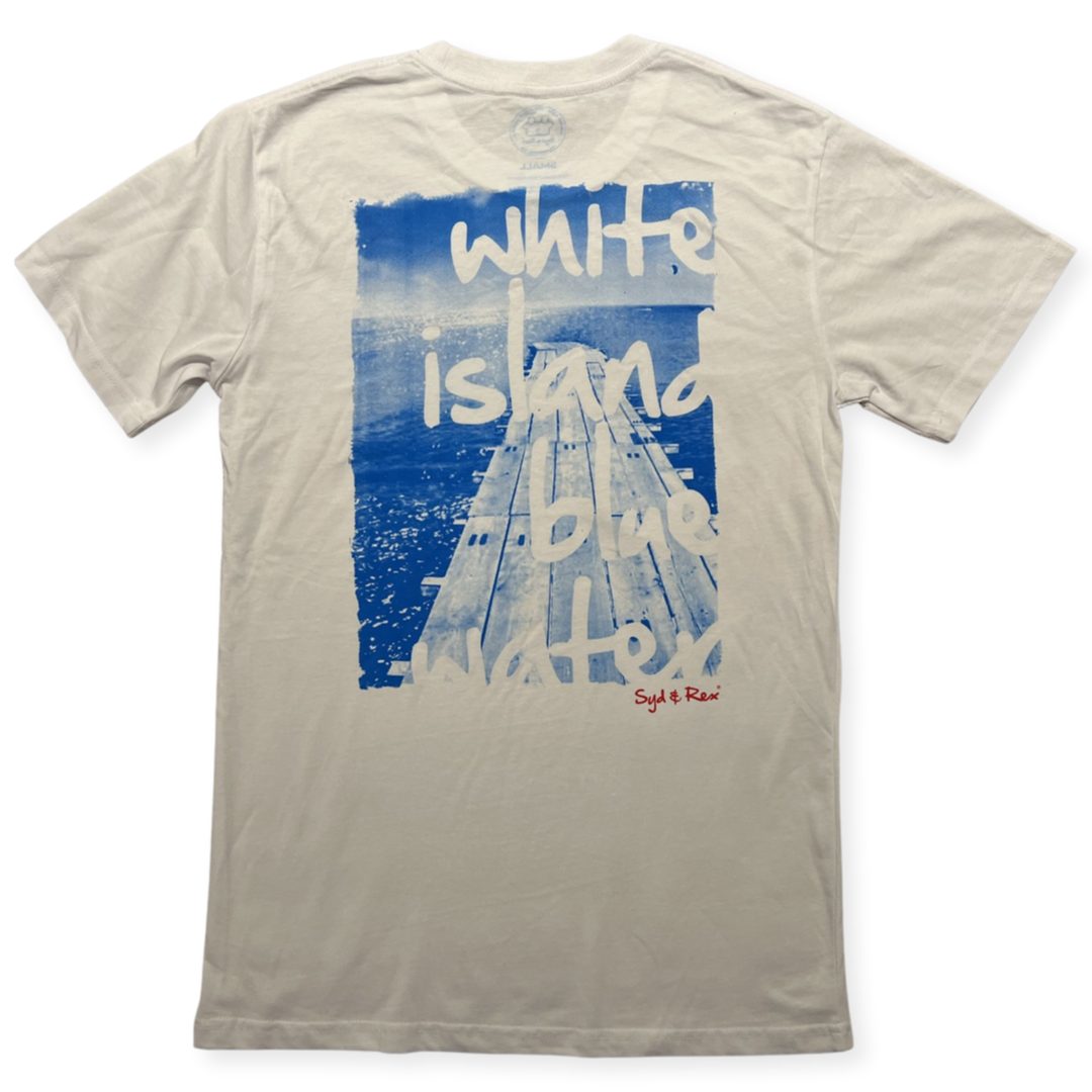 Syd & Rex men's short-sleeve t-shirt in White — front view