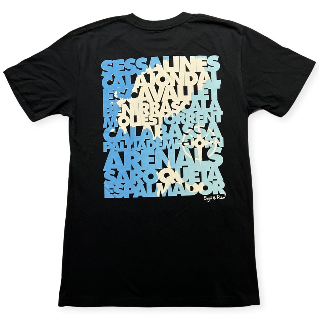 Syd & Rex Beaches men's short-sleeve t-shirt in Blue — front view