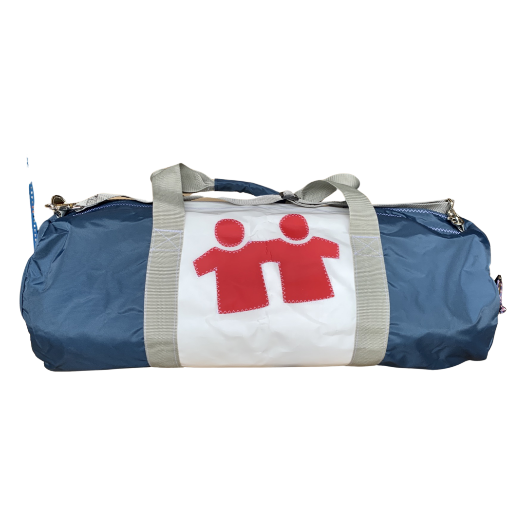 Weekender Duffle (White/Navy)