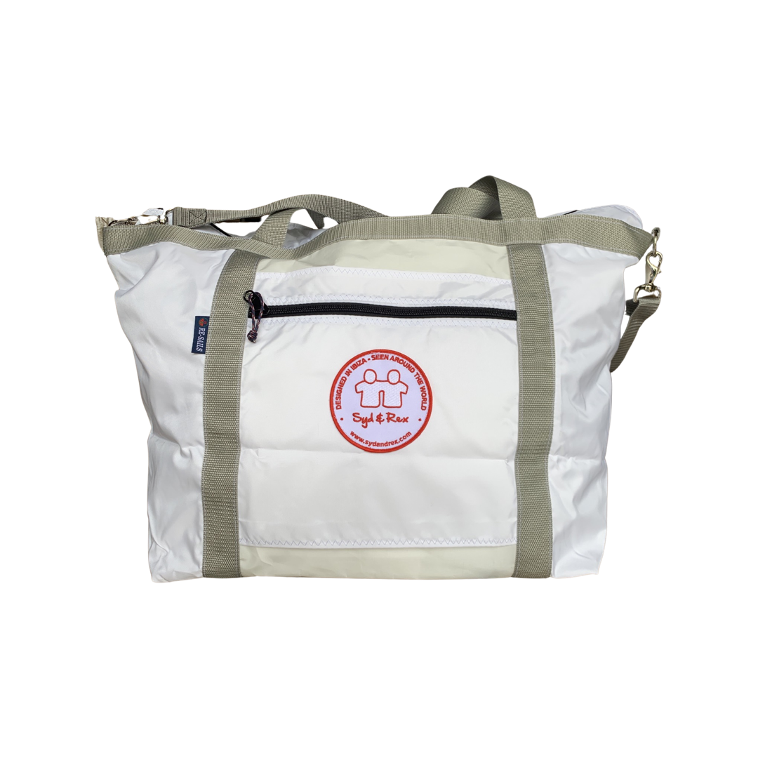 Beach Tote X-Large (White/Grey)