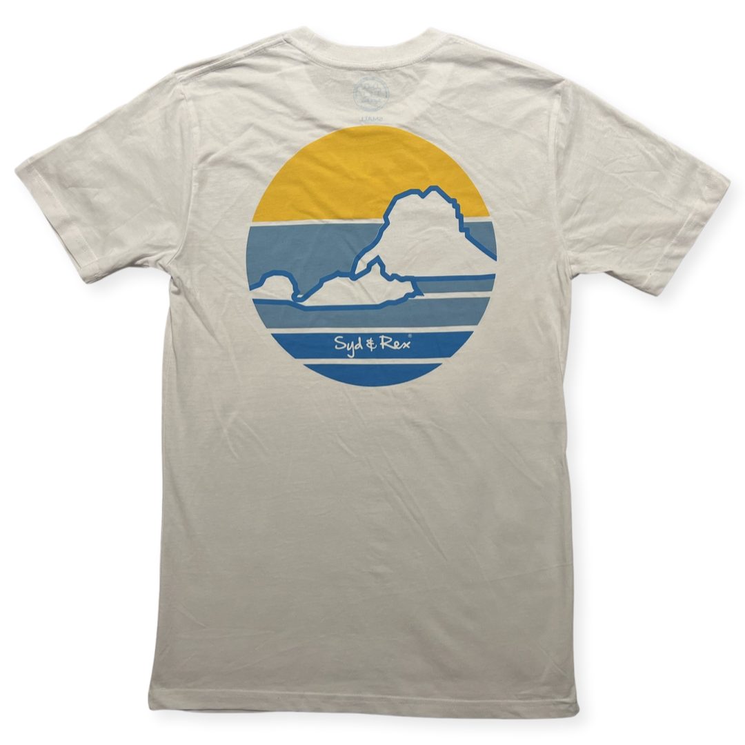Syd & Rex Vedra men's short-sleeve t-shirt in White — front view