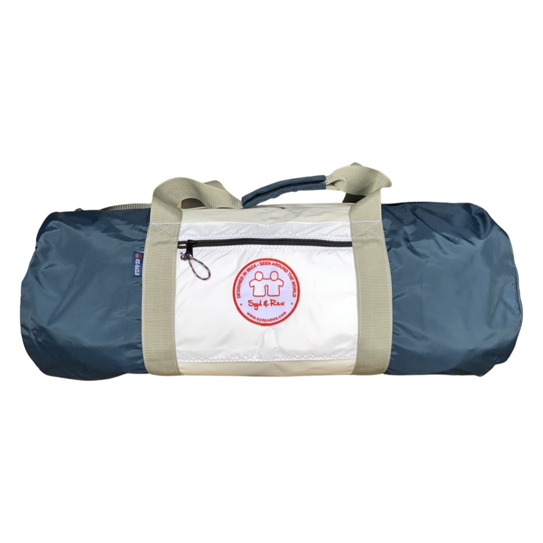 Weekender Duffle (White/Navy)