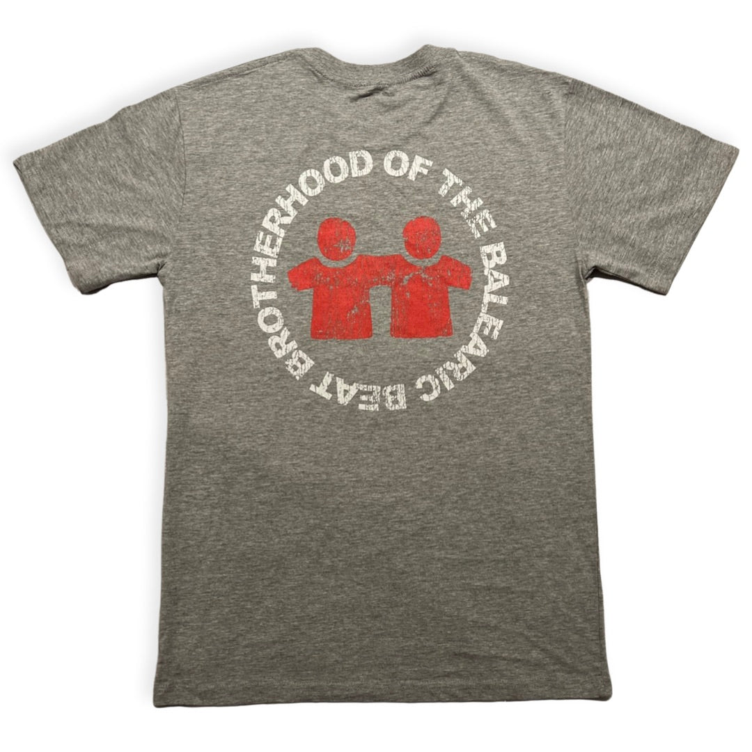 Syd & Rex Roundaback men's short-sleeve t-shirt in Grey — front view
