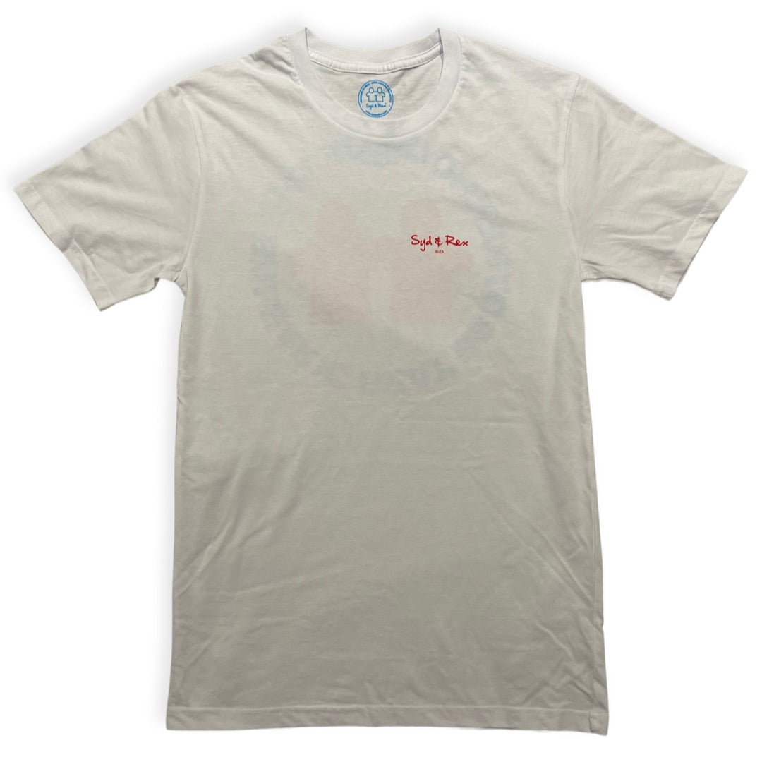 Roundaback T-Shirt S/S (Mens) : White - Detail View | Syd & Rex