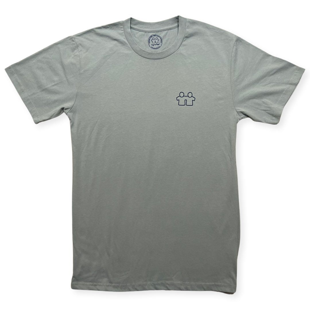Vedra T-Shirt S/S (Mens) : Sky - Detail View | Syd & Rex