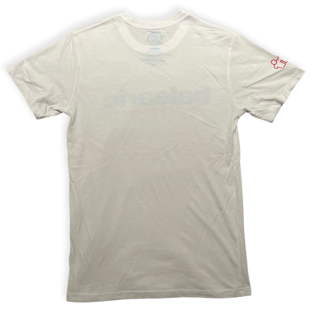 Syd & Rex Meaning men's t-shirt in White — back view with graphic detail