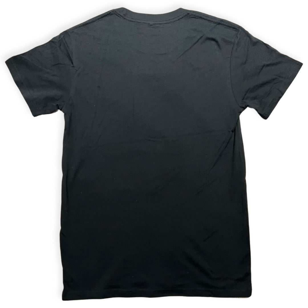 Syd & Rex Campus men's t-shirt in Blue — back view with graphic detail