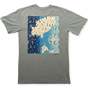 Beaches T-Shirt S/S (Mens) : Sky